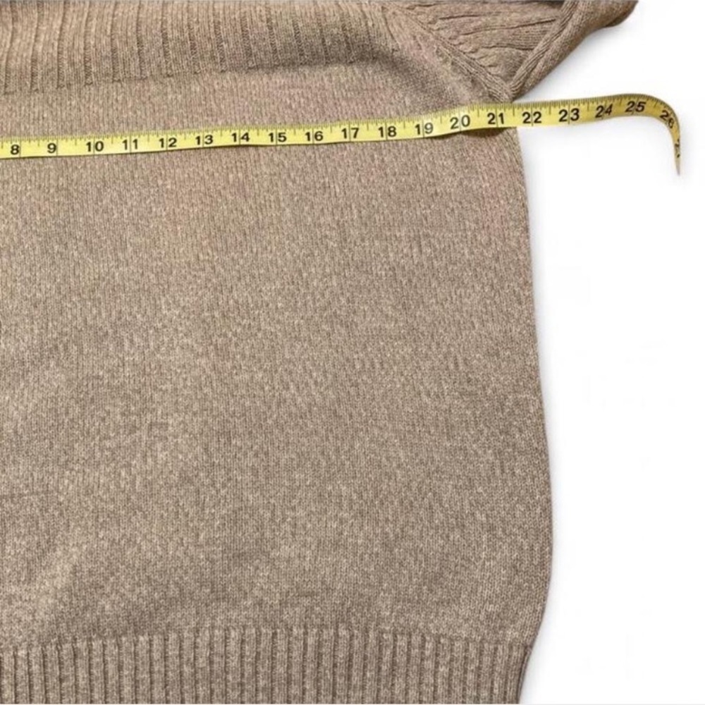 Columbia Men’s Sweater, 100% Cotton, Brown, Beige, Tan Fall Winter, Size Medium - Picture 5 of 7